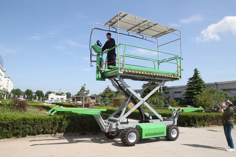4GP-1200EP EFGL 鋰電  高配高功率 出口版 作業(yè)平臺(tái)+太陽能輔助發(fā)電